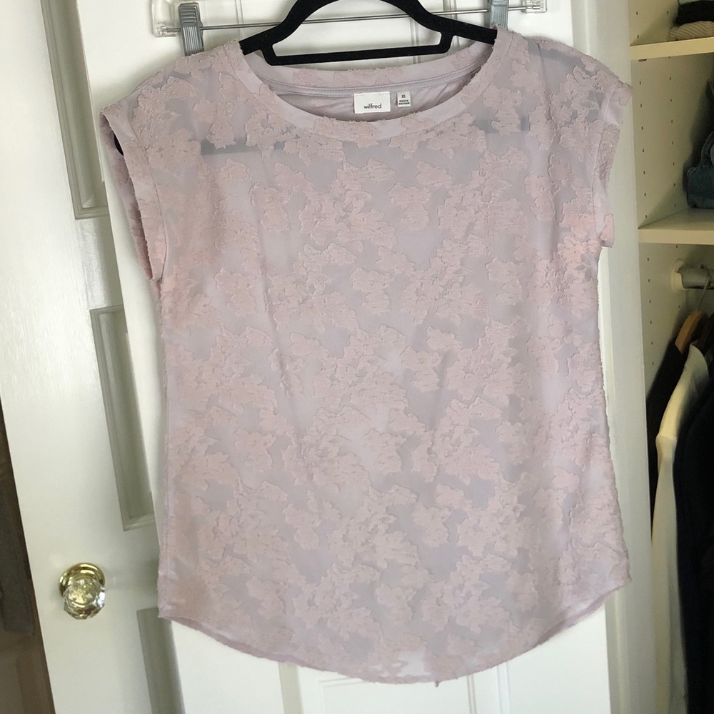 Aritzia Wilfred Flowery Blouse